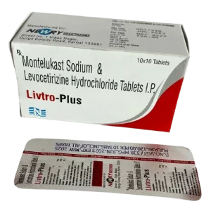 Livtro-plus (Mentelukast sodium & levocetirizine Hydrochloride Tablets I.P)