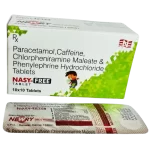 Nasy-free tablets (paracetamol, caffeine, chlorpheniramine maleate & phenylephrine hydrochloride)