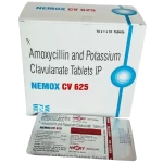 Nemox CV 625 (amoxycillin and potassium clavulanate Tablets IP)