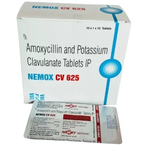 Nemox CV 625 (amoxycillin and potassium clavulanate Tablets IP)