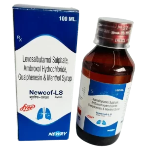 Newcof-LS syrup (levosalbutamol sulphare, ambroxol hydrochloride, guaiphenesin & menthol)